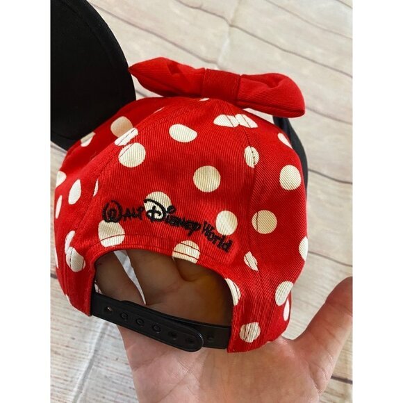 Disney Park Minnie Mouse Kid's Polka Dot Snap Back Cap - 54-57CM - Picture 8 of 8